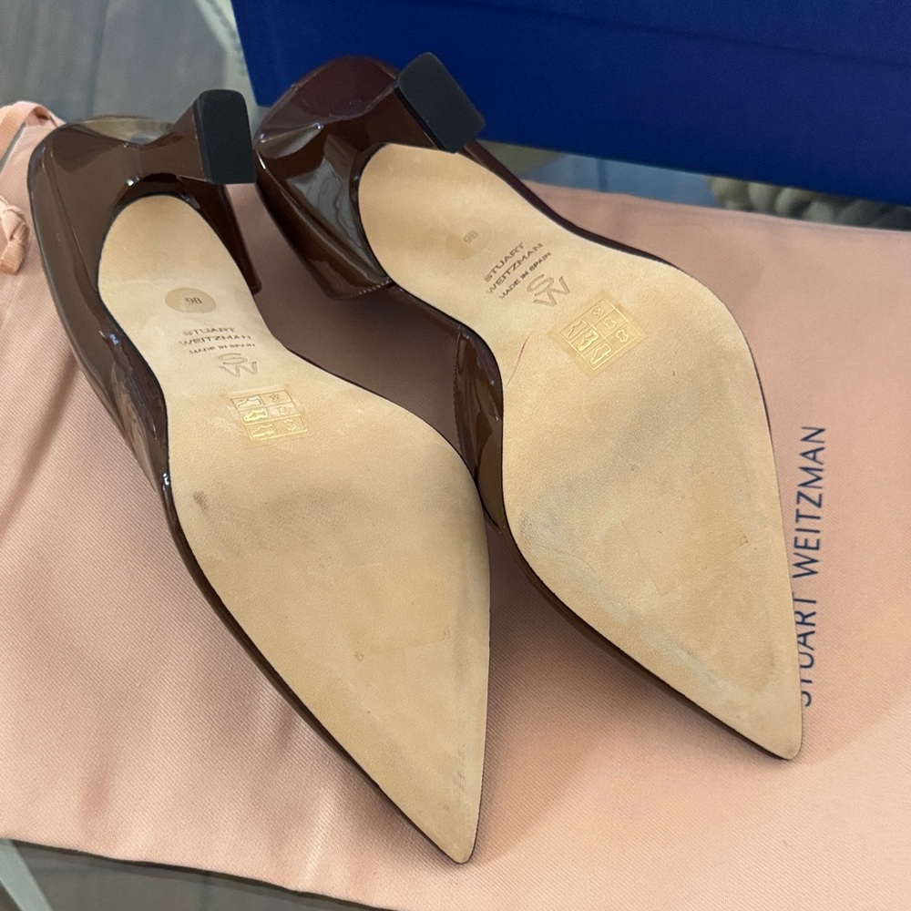Stuart Weitzman Chocolate Brown Heels - Picture 3 of 5